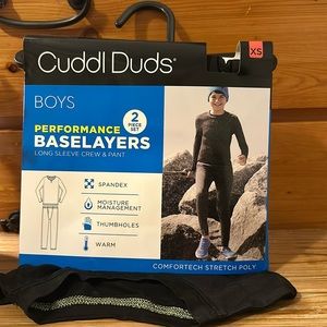 CuddlDuds Boys Baselayers Set